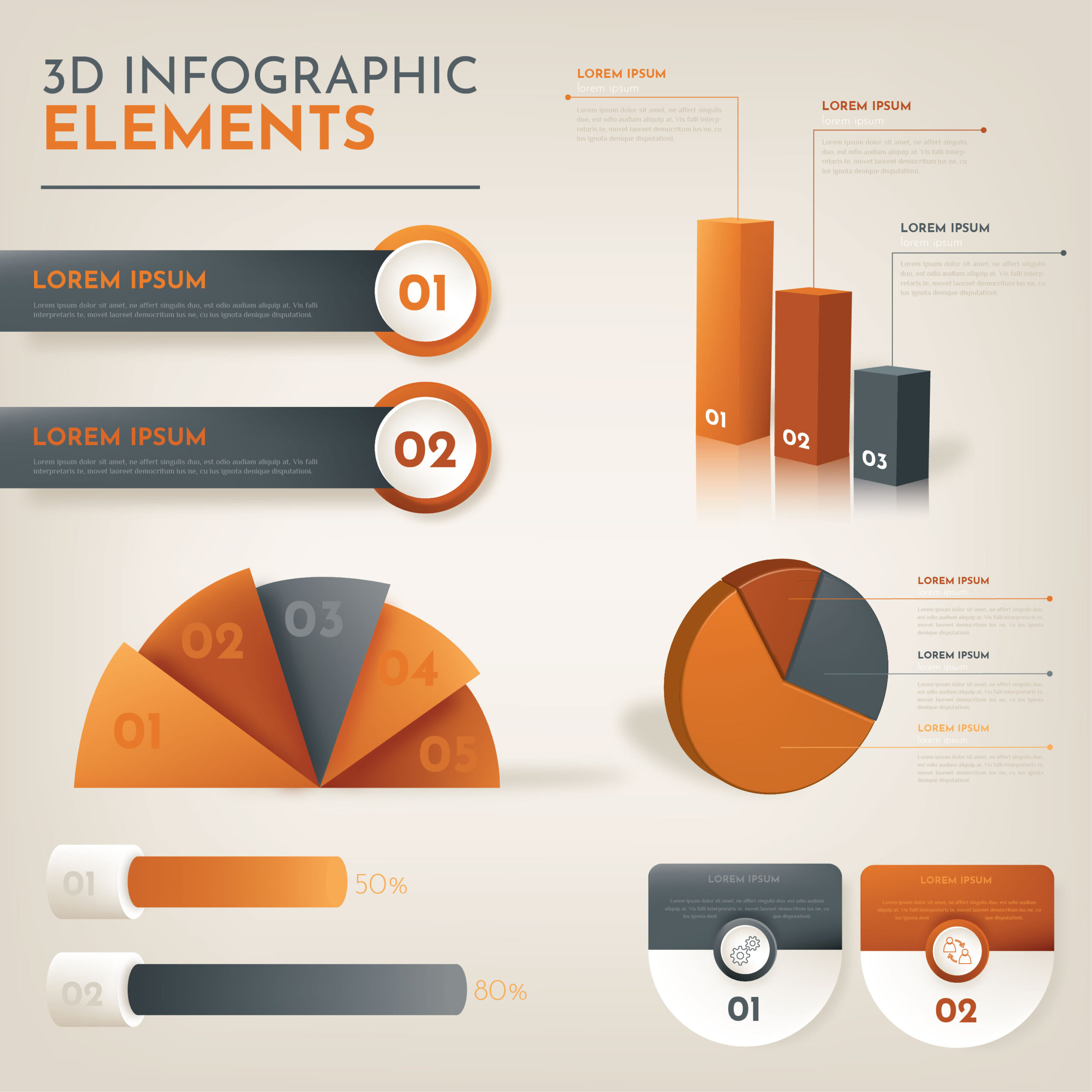 3D Infographic Element Infochart Planning Design 556081 Vector Art at Vecteezy