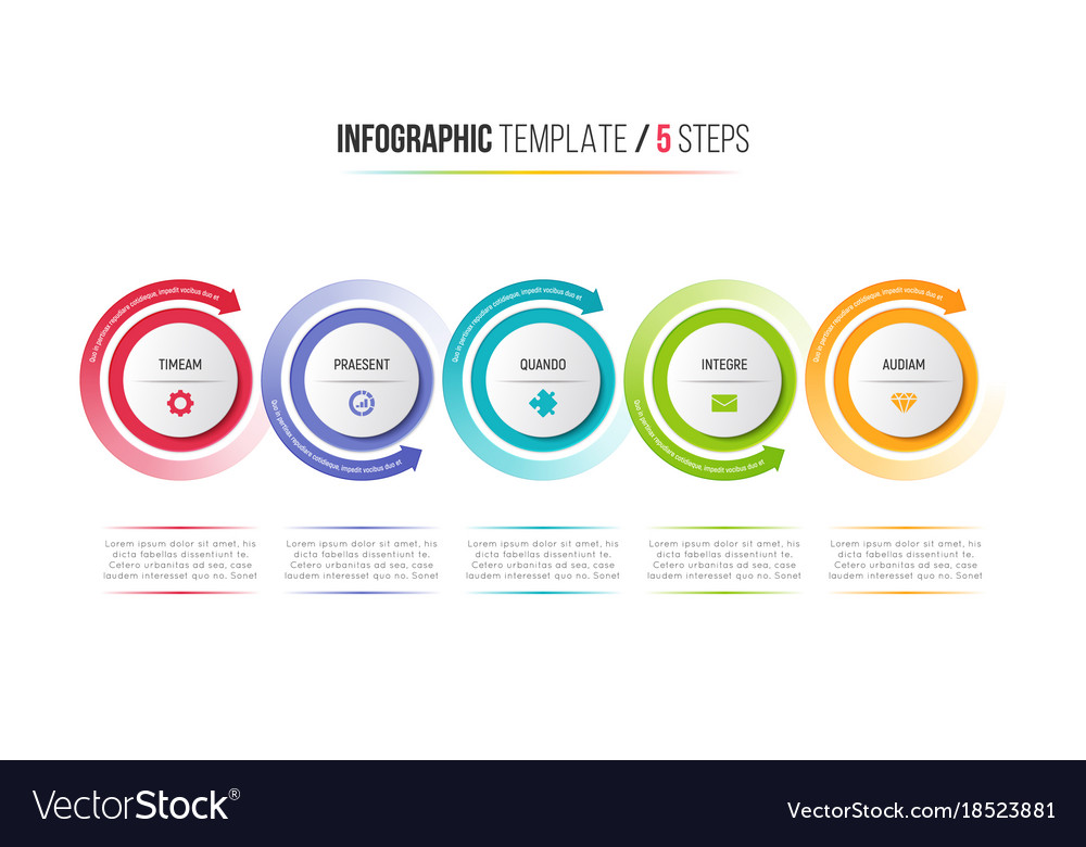 5 Step Infographic Design Diagram for PowerPoint - SlideModel