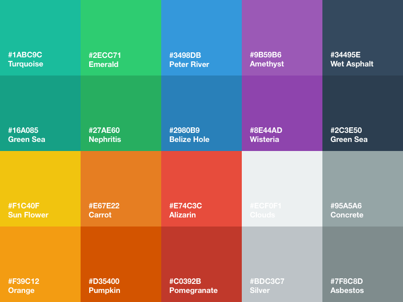 App Colour Color Palette