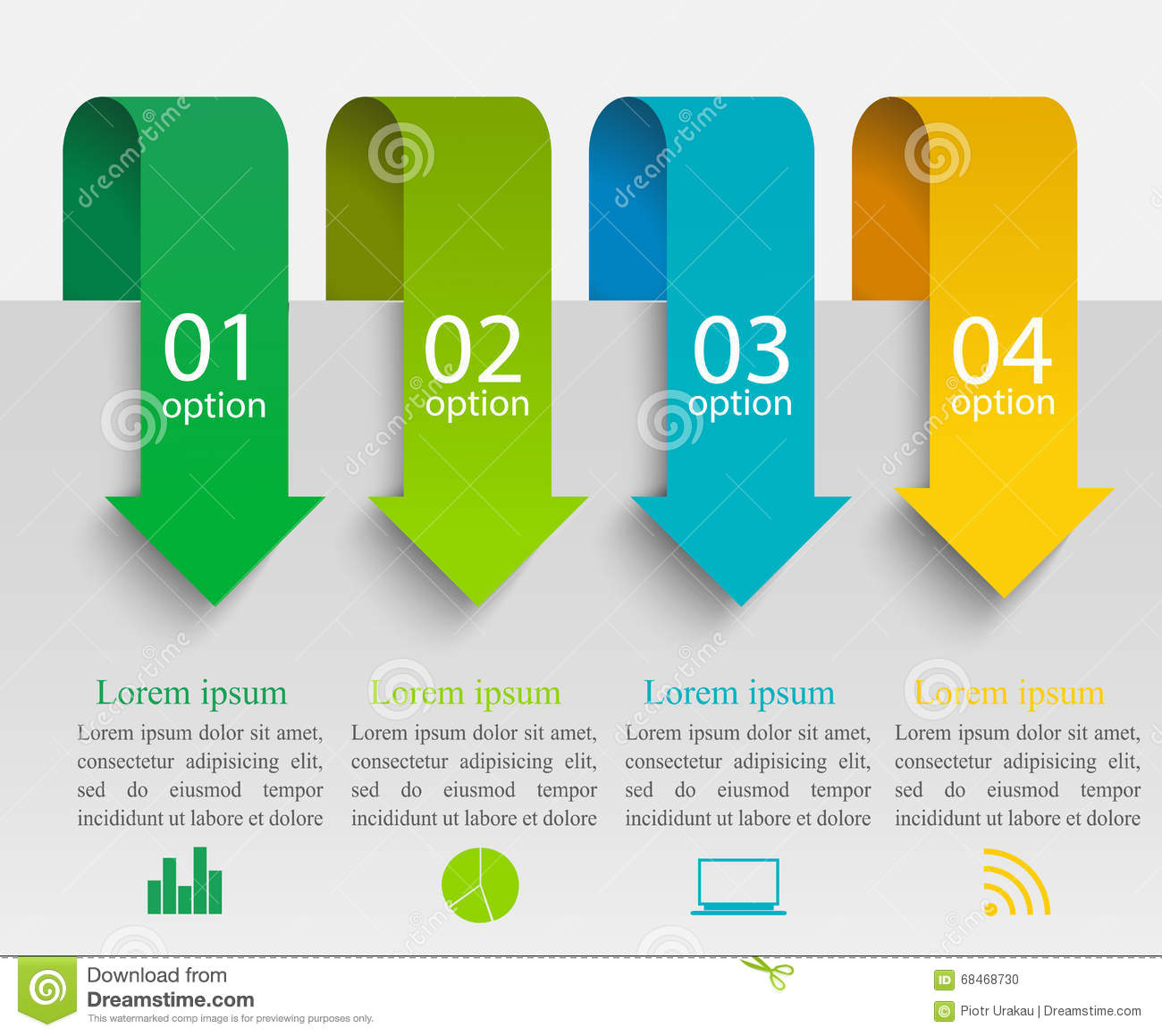 Arrow Direction Infographic Template Stock Illustration - Download Image Now - iStock
