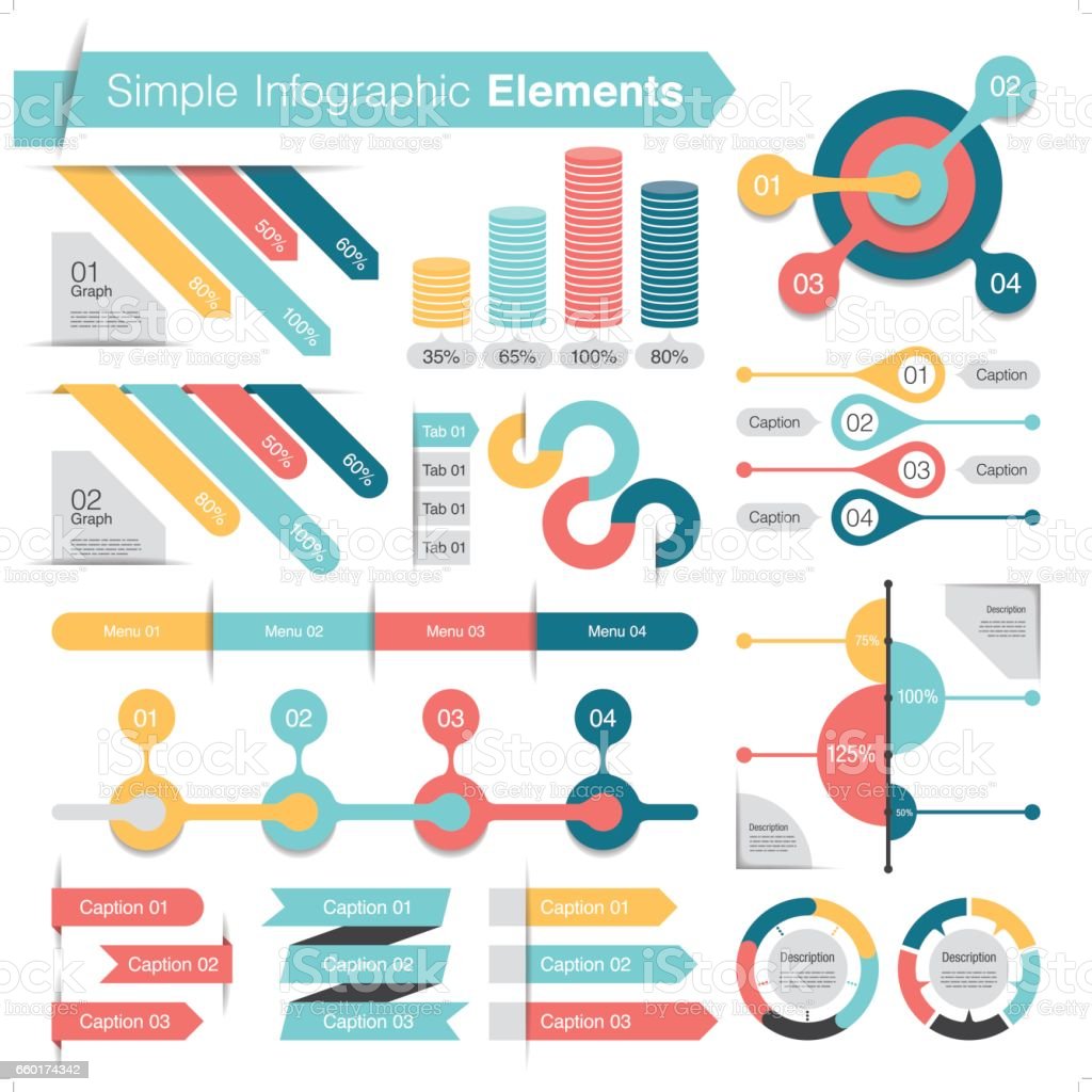 Vector Infographic Basic Components Business Technology Education Process Business Concept ...