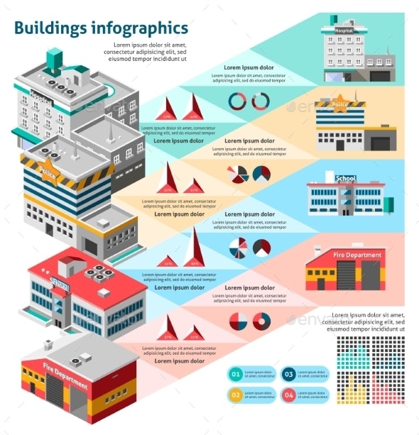 Store Building Infographics - Download Free Vectors, Clipart Graphics & Vector Art