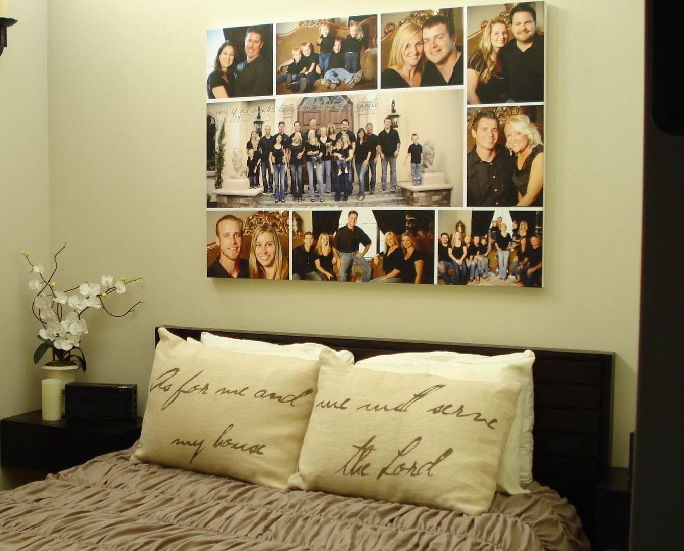 6 Photo Personalised Collage Canvas Print | ABC Prints