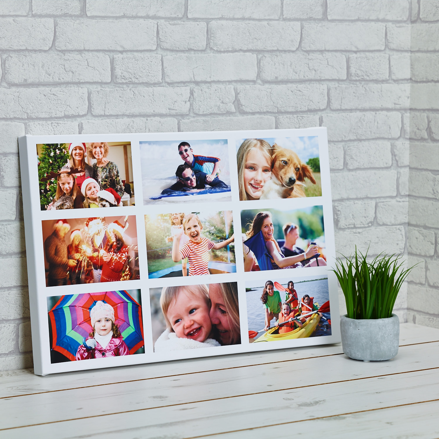 Fantasic personalised love heart shaped photo collage box framed canvas print | eBay