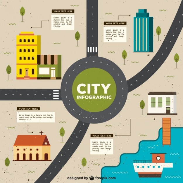 City Transportation Infographics Layout 476341 Vector Art at Vecteezy