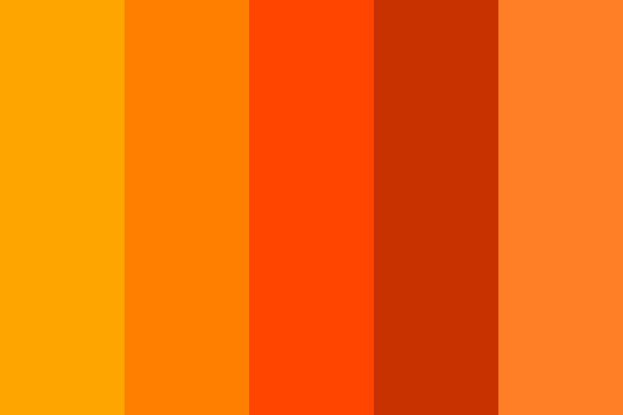 orange aesthetic Color Palette