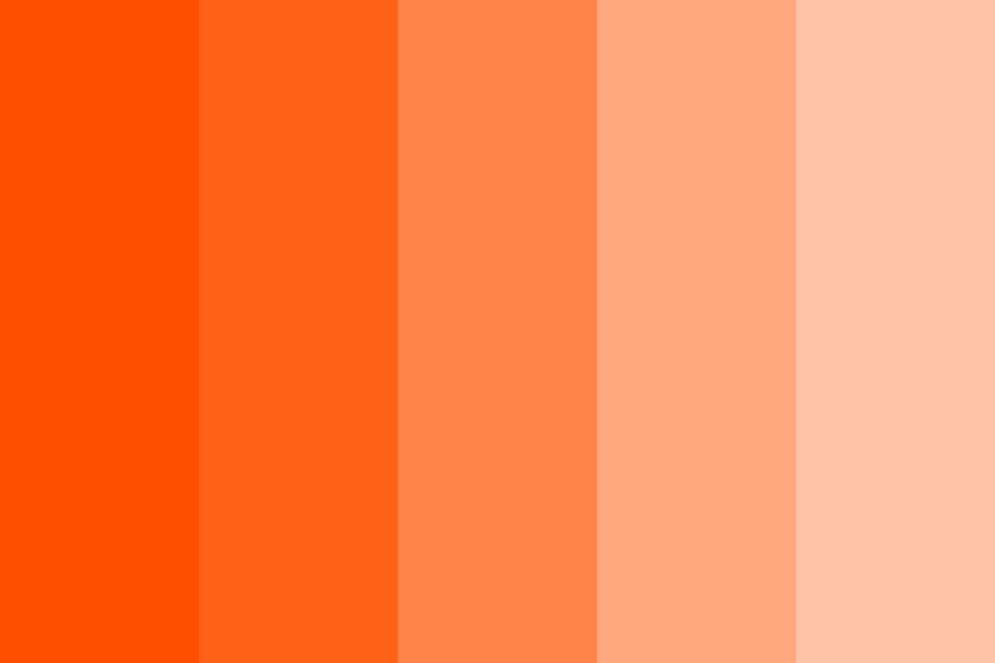 24 Shades of Orange Color Palette  graf1x.com