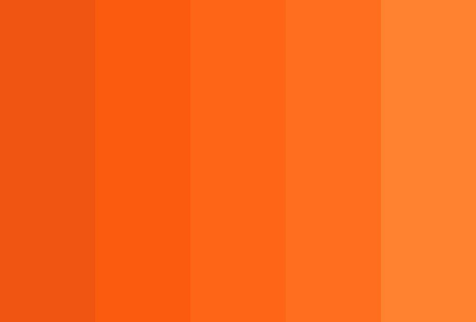 Orange Shades Color Palette