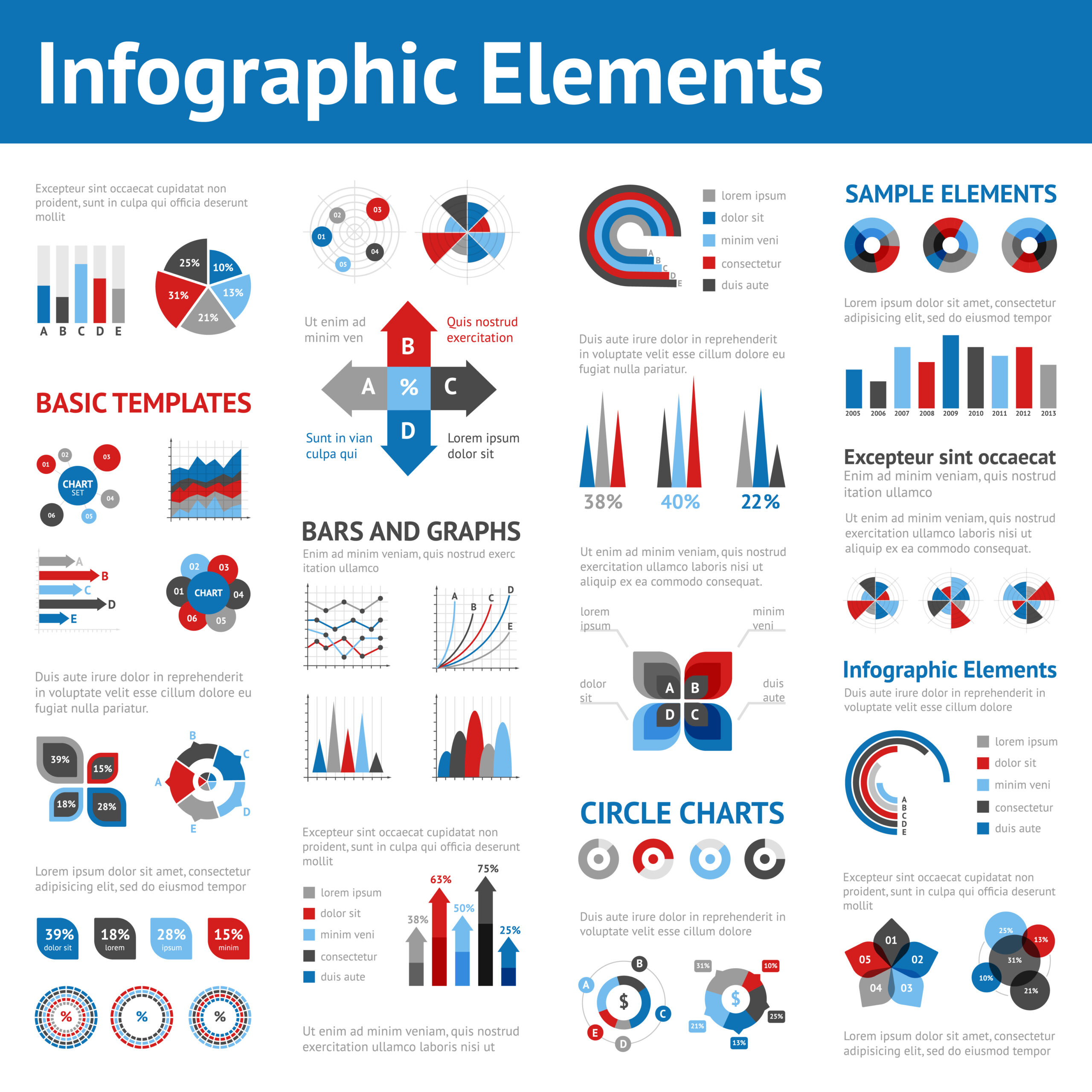 Business Flat Infographics Templates on Behance