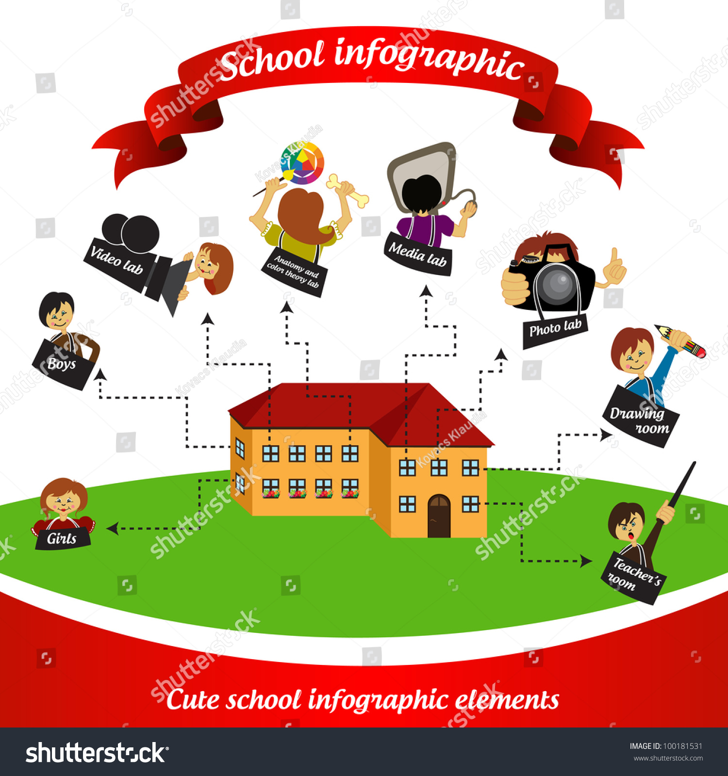 "Cute girl infographics" Stock image and royalty-free vector files on Fotolia.com - Pic 134337965