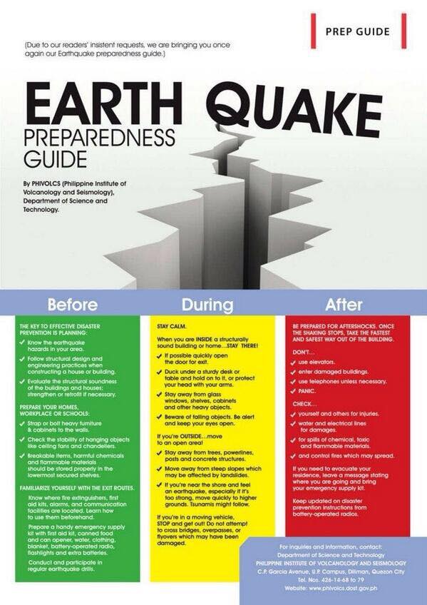 Important earthquake preparedness tips | Greater Lakewood Chamber of Commerce