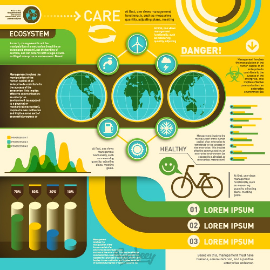 Ecology Infographic Set by macrovector | GraphicRiver