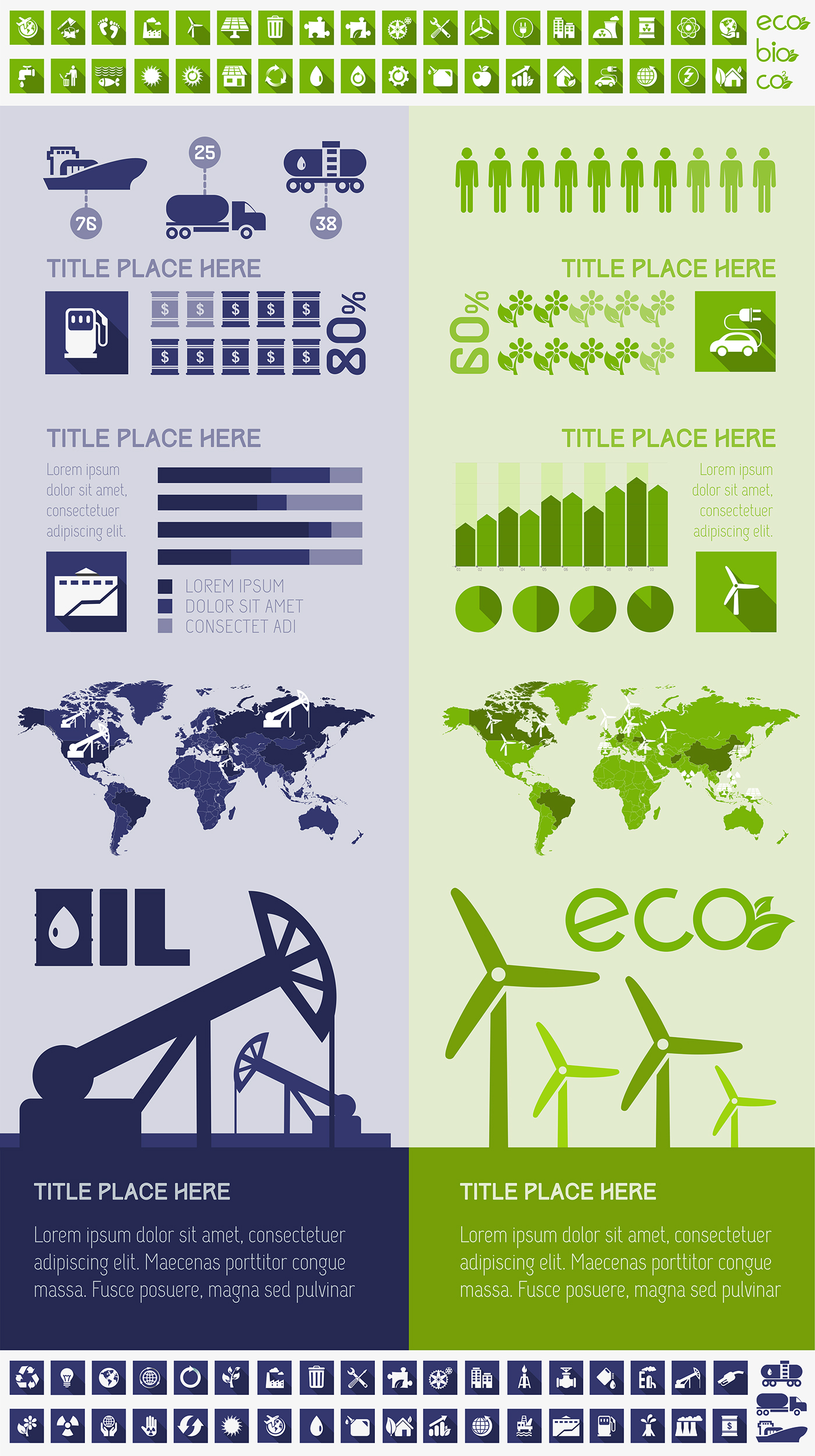 Modern Ecosystem Infographic With Flat Design | Ecology design, Infographic, Infographic design ...