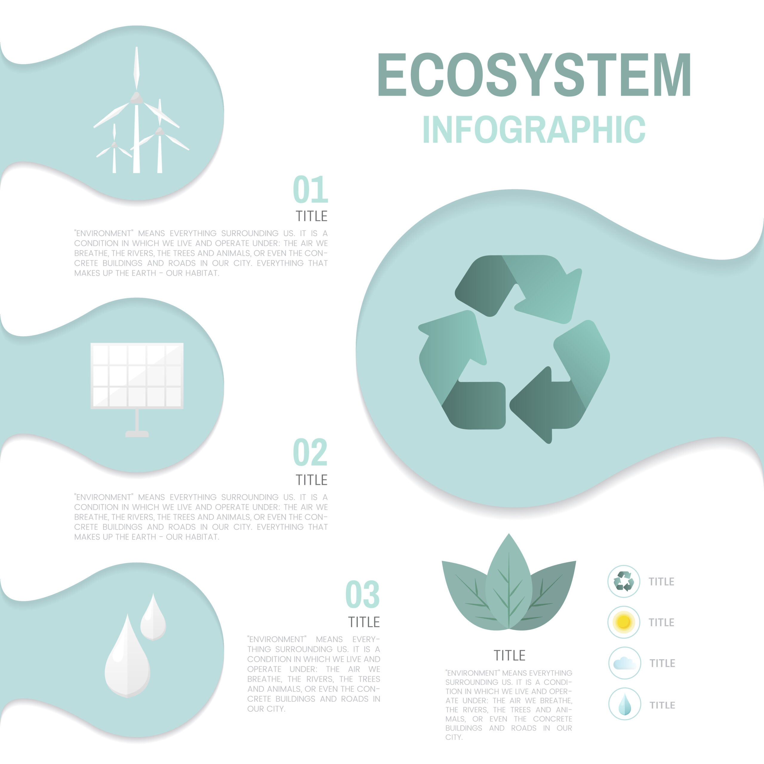 Ecosystem infographics concept | Free Vector