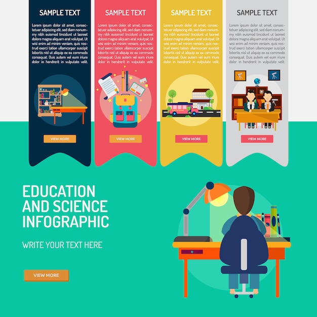 Online Education Infographics - Download Free Vectors, Clipart Graphics & Vector Art