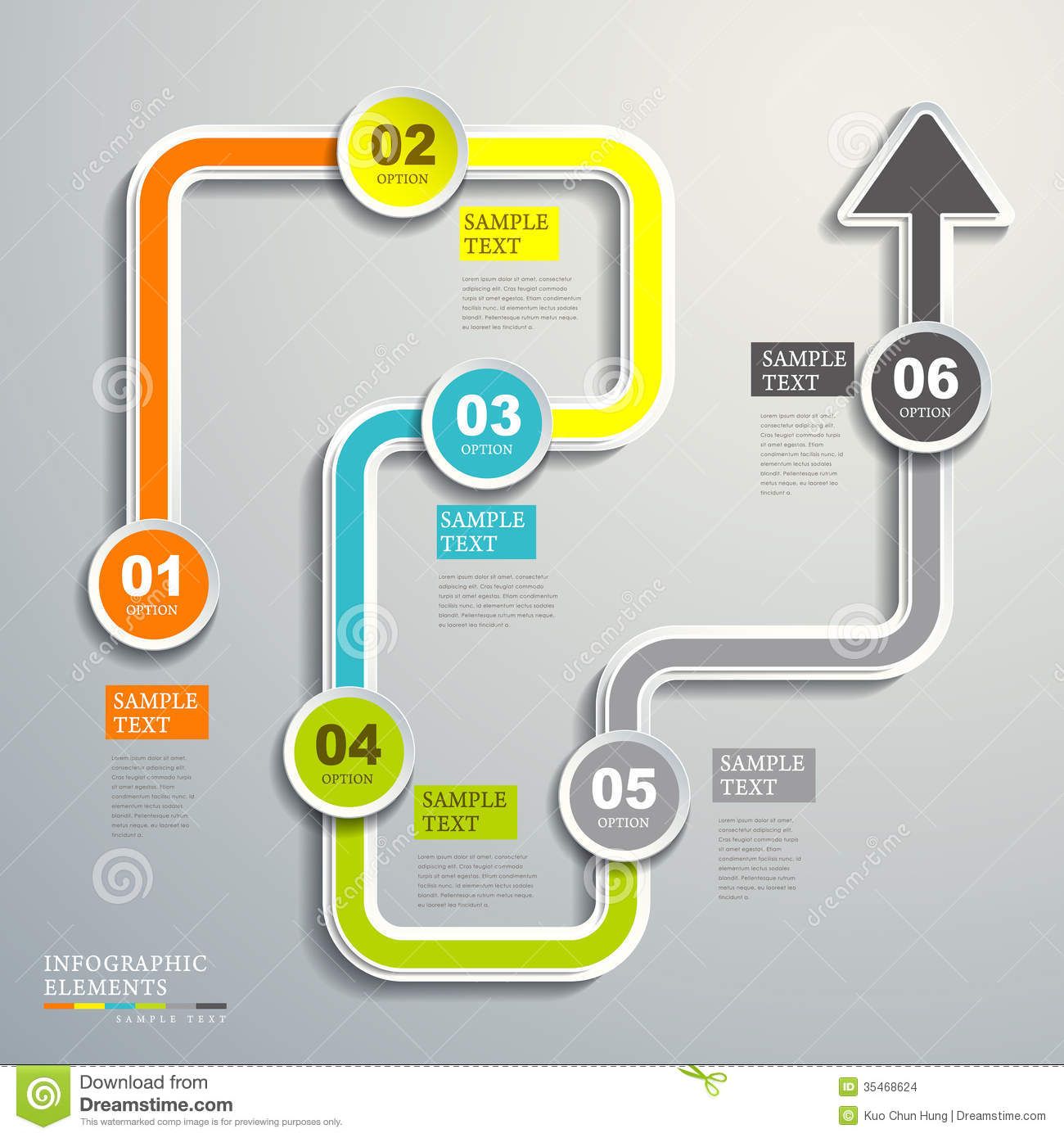 Creative Flow Infographic Powerpoint template | SlideBazaar