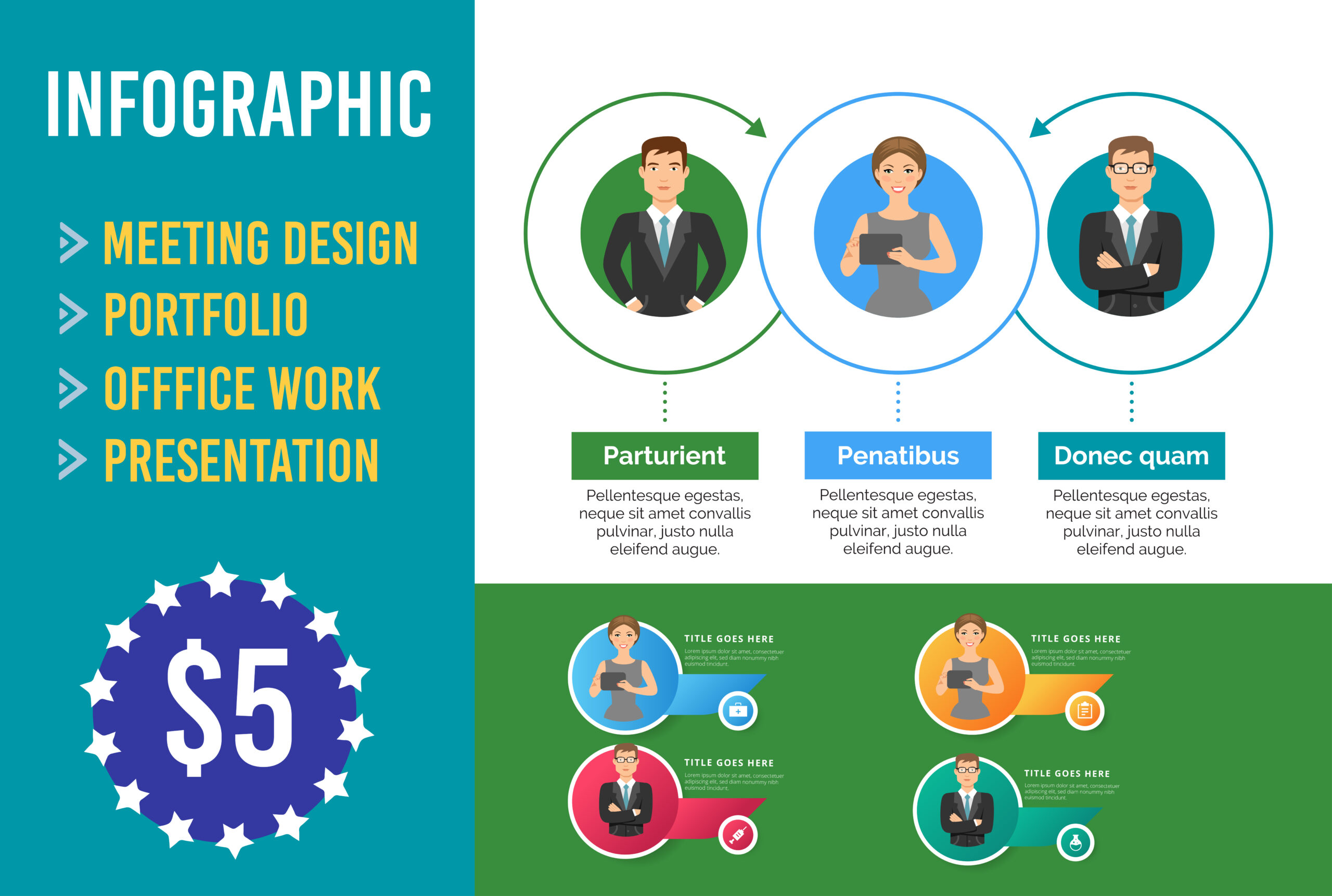 Web infographic flowchart template Royalty Free Vector Image