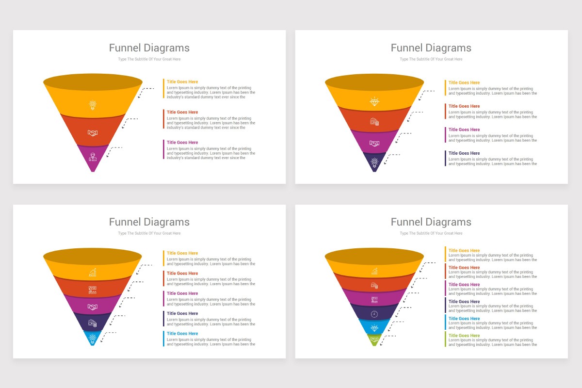 Funnel Diagram Infographic Template | Custom-Designed Graphics ~ Creative Market