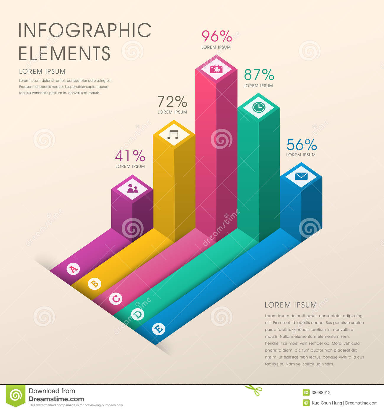 Bar, chart, graph, diagram, financial, analytic, statistical, business, infographic ...
