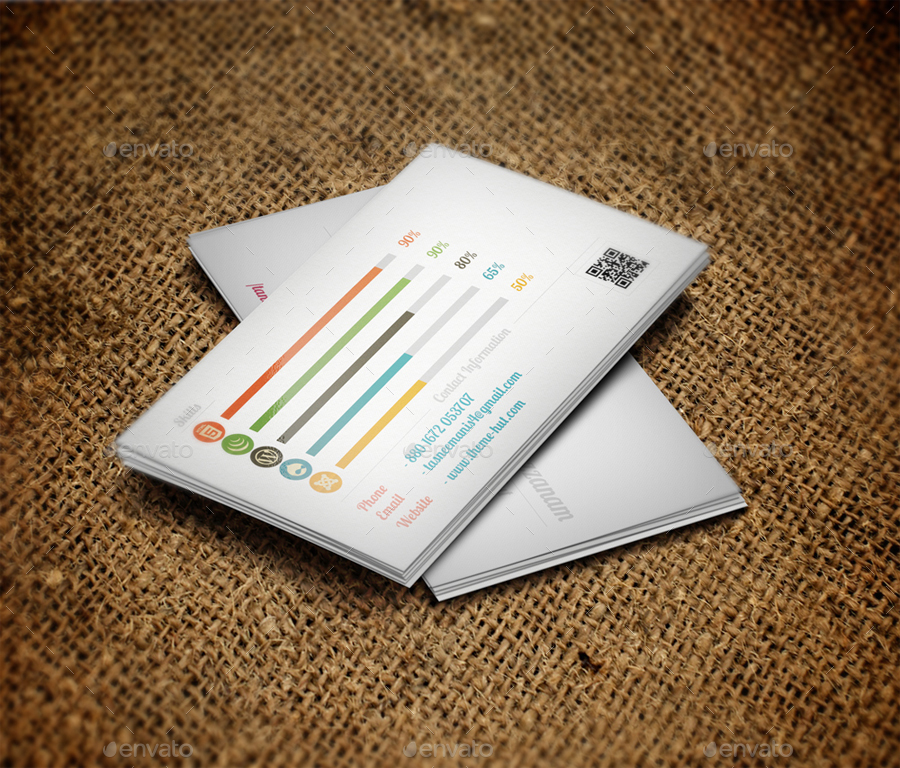 Infographic Business Card by impressd | GraphicRiver