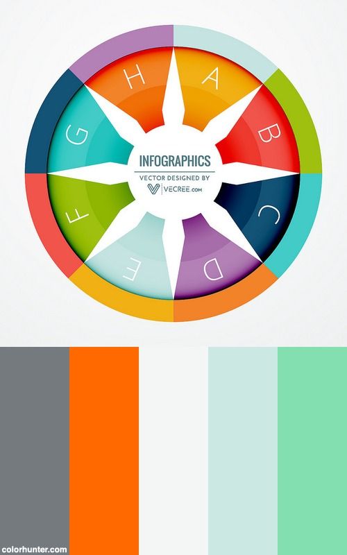 Color Palette For Infographics, 30 Beautiful Color Gradients For Your Next Design Project - Free ...