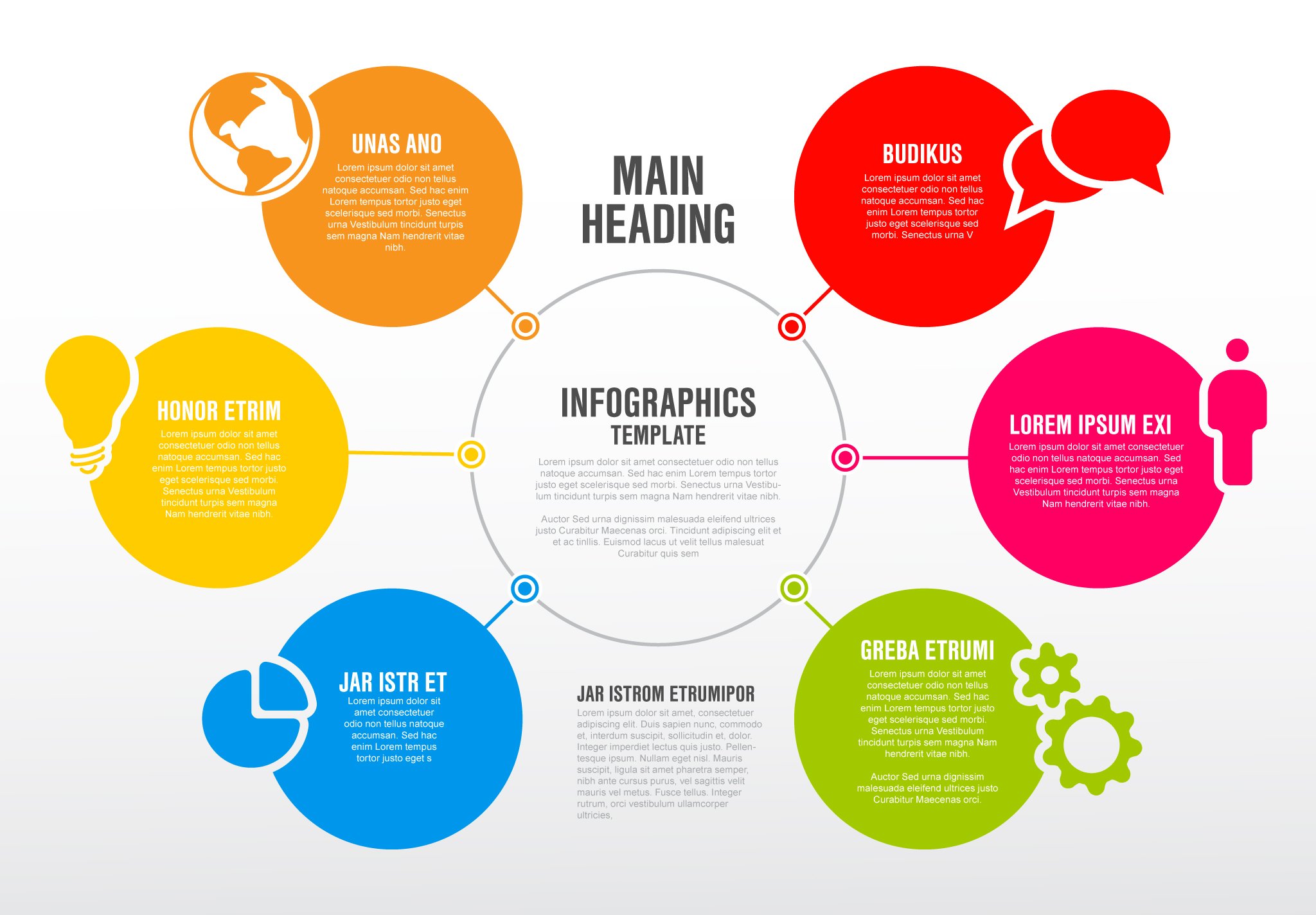 Circular Infographic Diagram for PowerPoint - PresentationGO.com