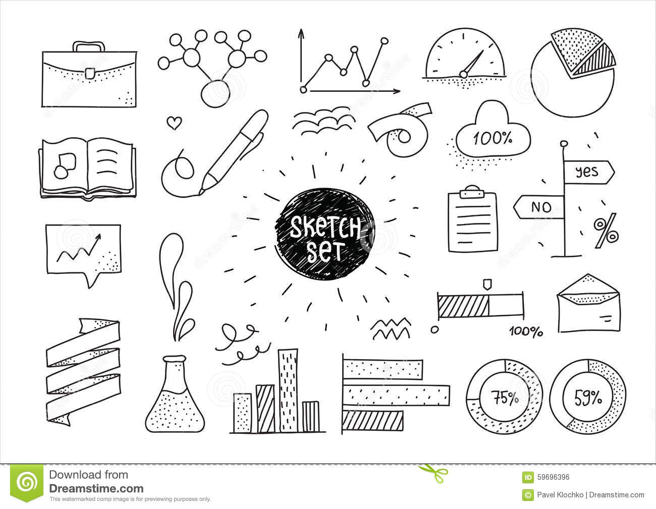 Hand Drawn Infographic Elements Stock Vector - Image: 39376799