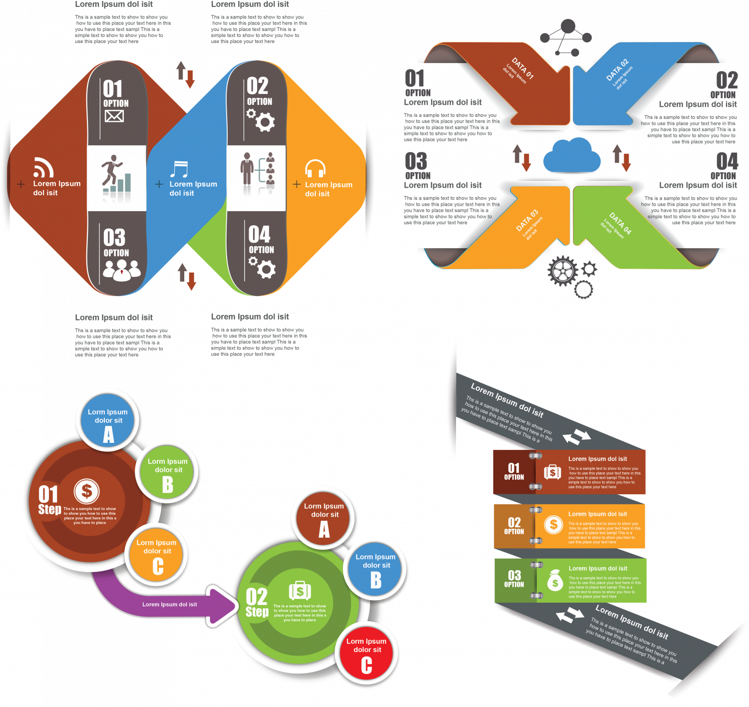 Conceptual Infographic Elements #74004