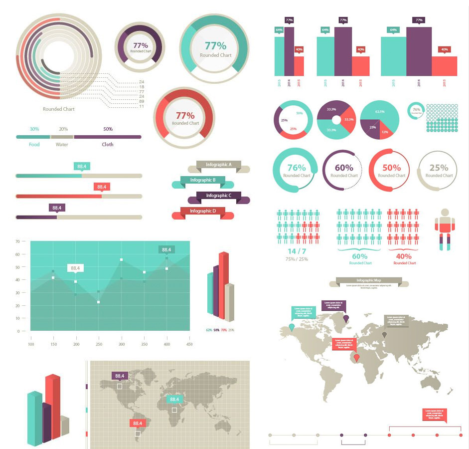 25 Best Free Infographic Elements  CSS Author