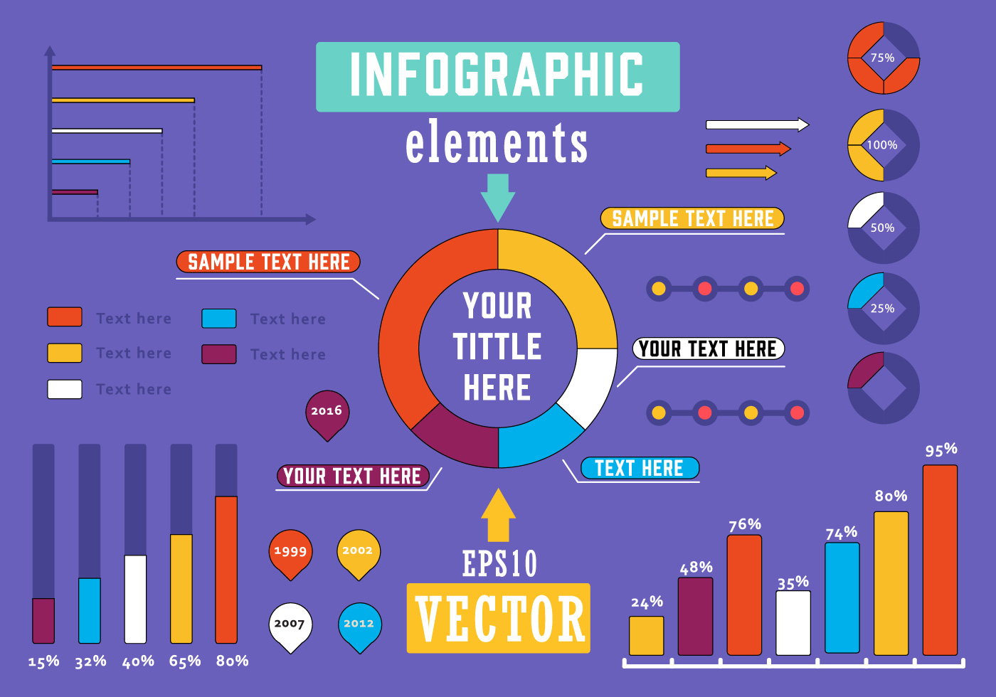 Free Infographics Elements Vector Illustration 117472 Vector Art at Vecteezy