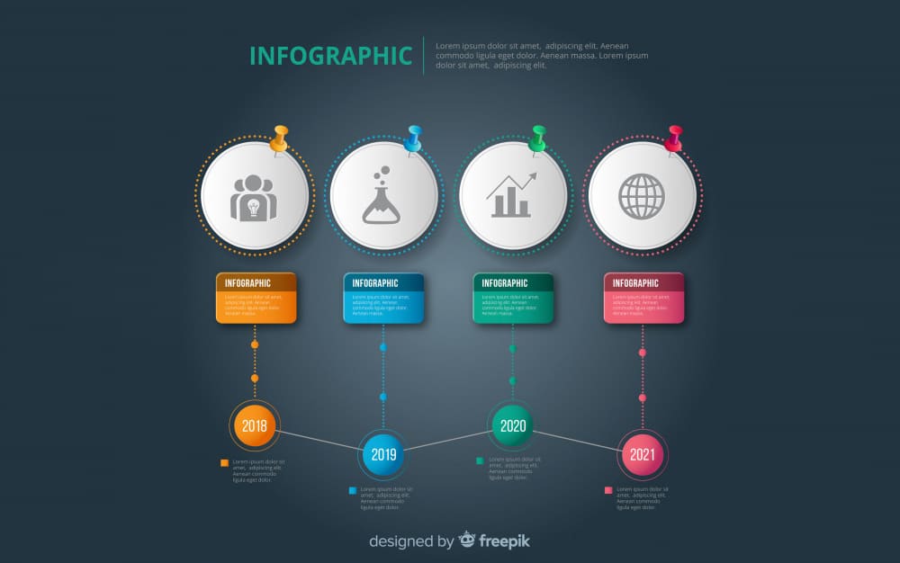 Free 4 Infographic Element Sets PSD - TitanUI