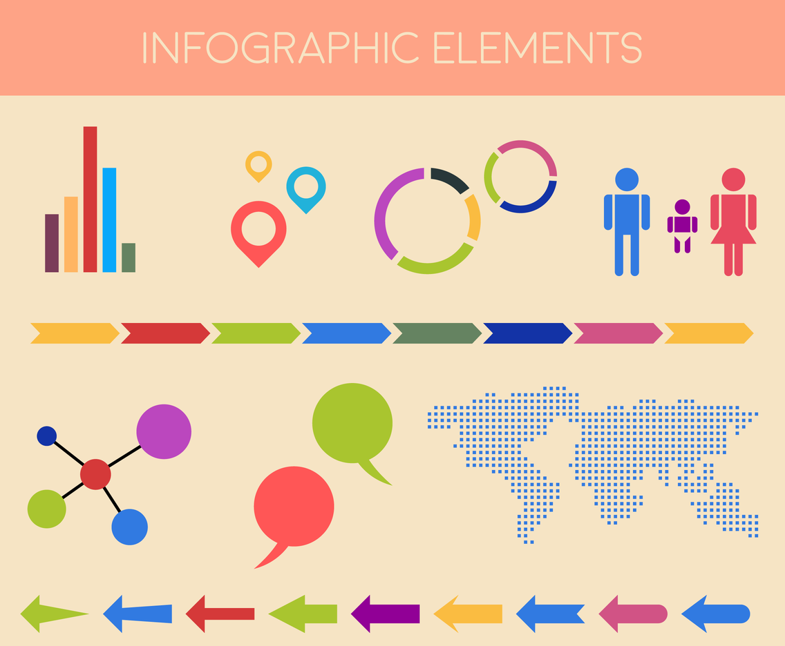 Set of infographic elements Vector | Free Download