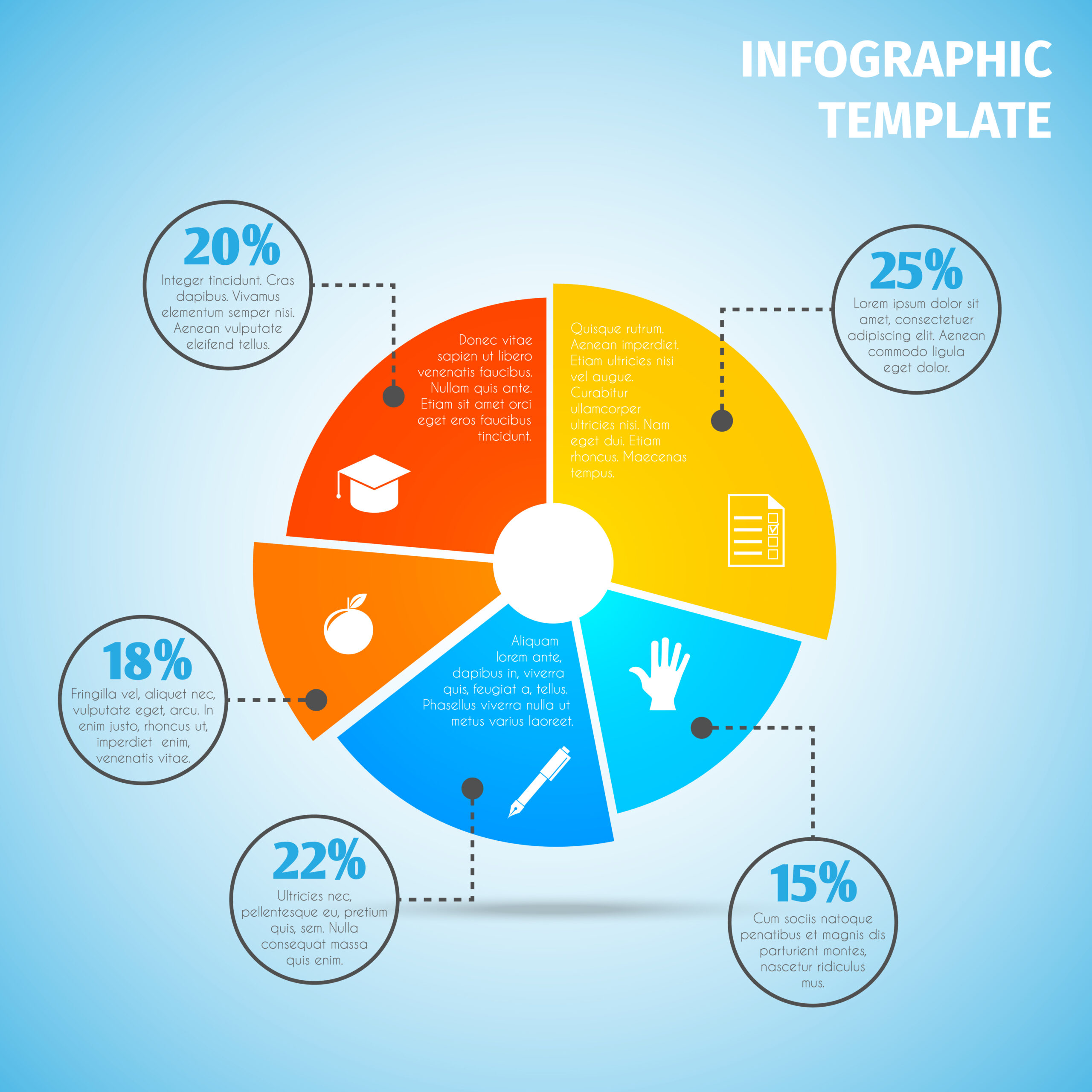 Human Infographic template layout with statistical graphs and elements. Royalty-Free Stock Image ...