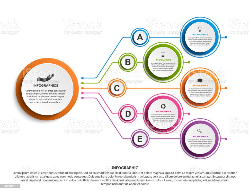 Infographic Design Organization Chart Template Business Presentations Information Banner ...