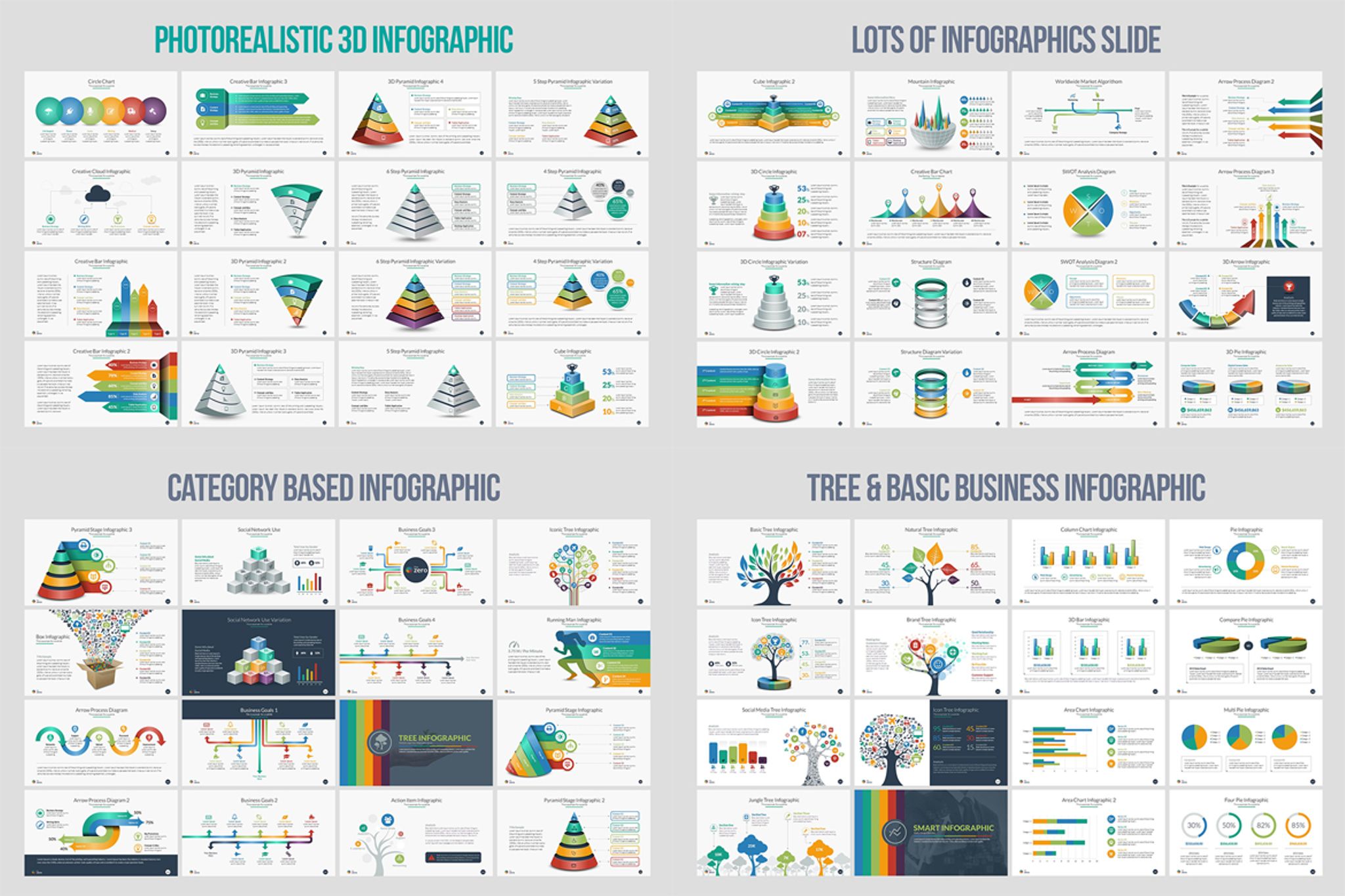 Infographics Arrow PowerPoint Template and Keynote