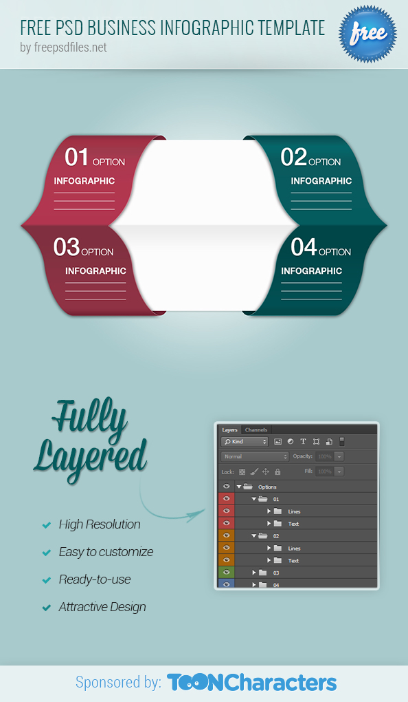 Infographic PSD Templates - Free PSD Files