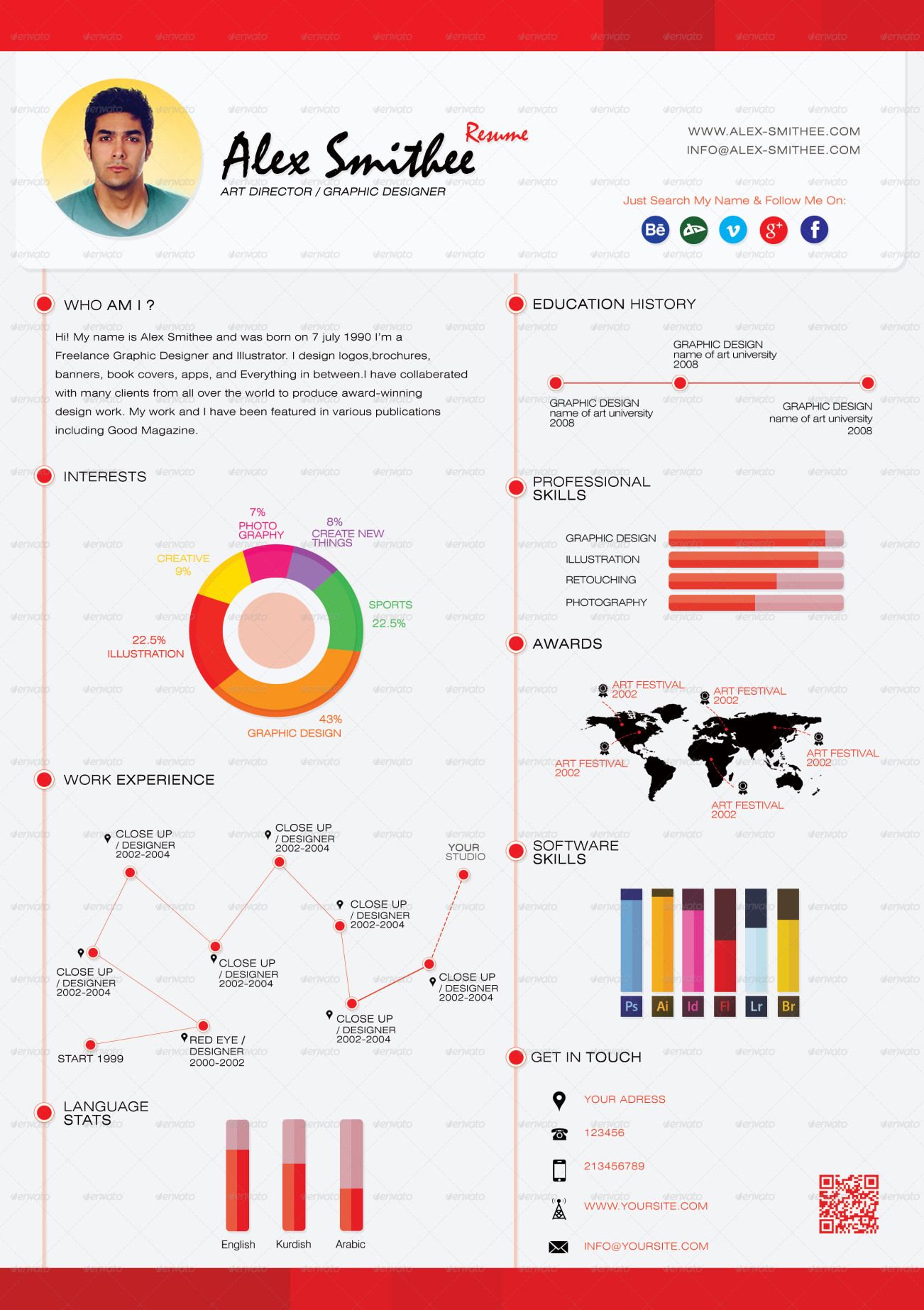 15+ Infographic Resume Templates, Examples & Builder