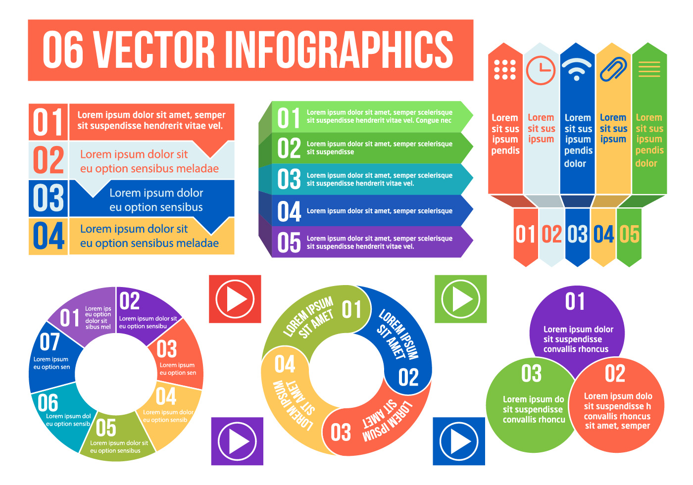 Free Vectors: Modern business infographic steps | Abstract