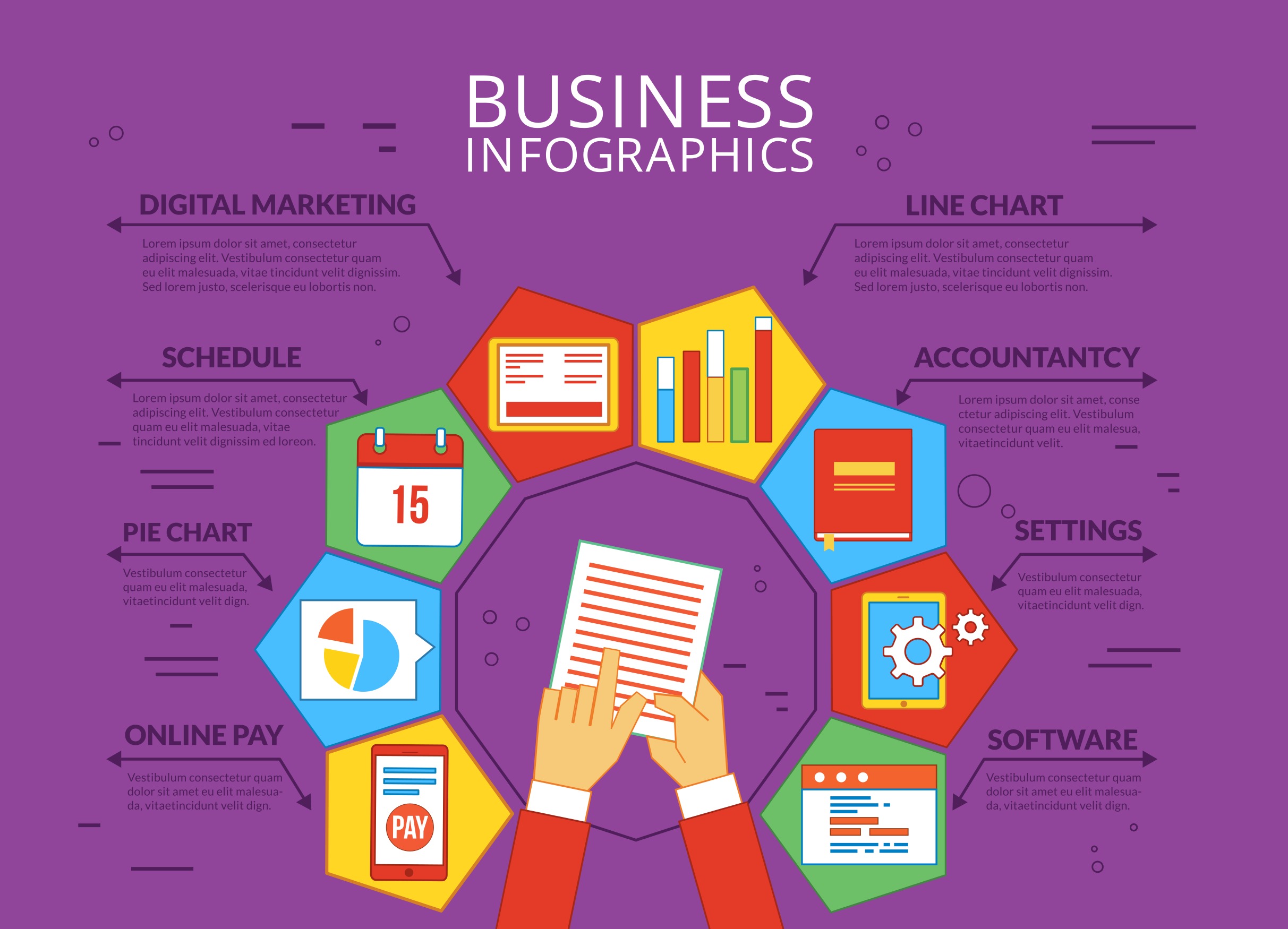 Free Vector Business infographic Graph | FreeVectors