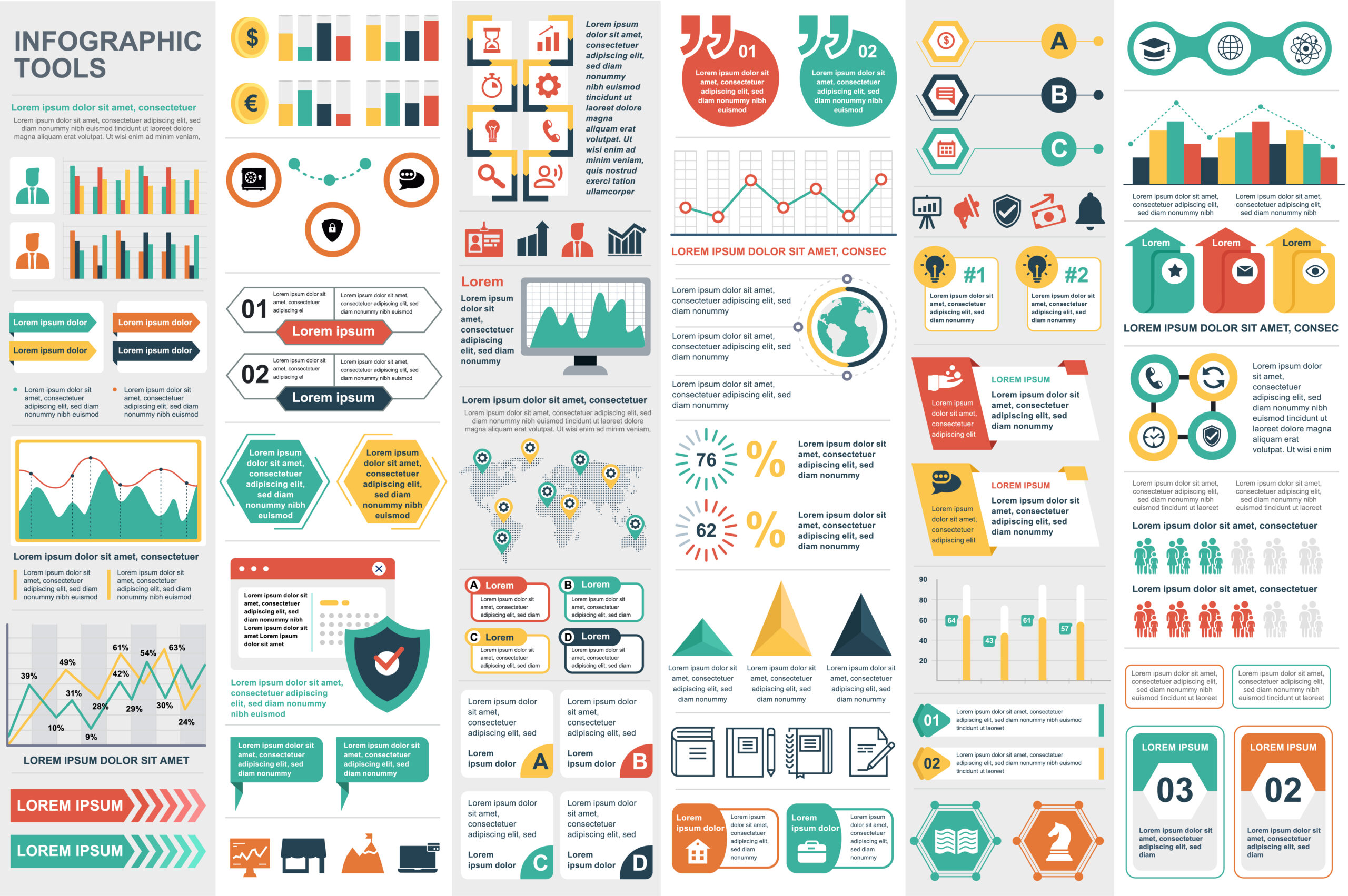 Data visualization infographic | Custom-Designed Illustrations ~ Creative Market