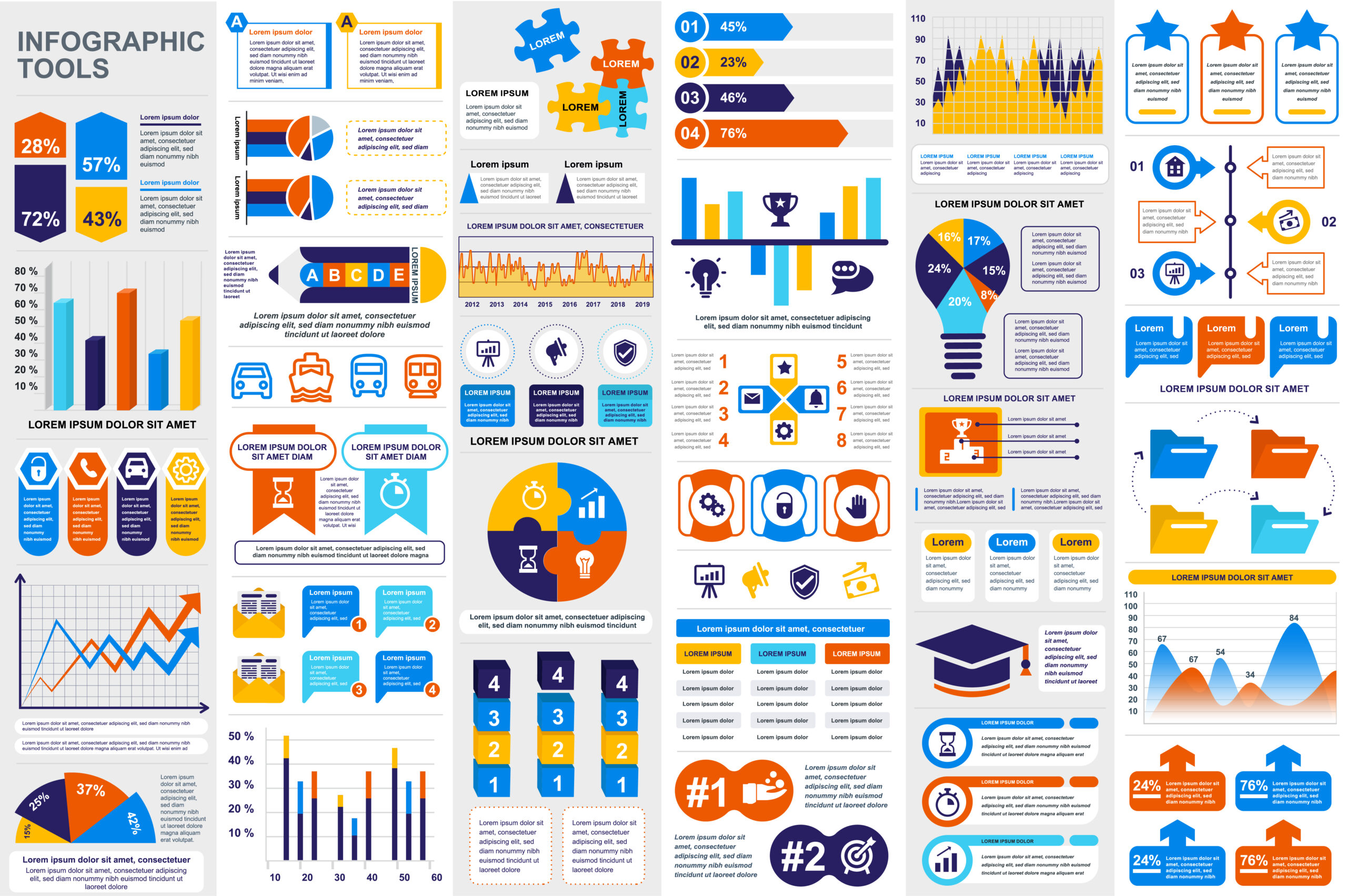 Medical infographic elements data visualization vector design template 338276 Vector Art at Vecteezy