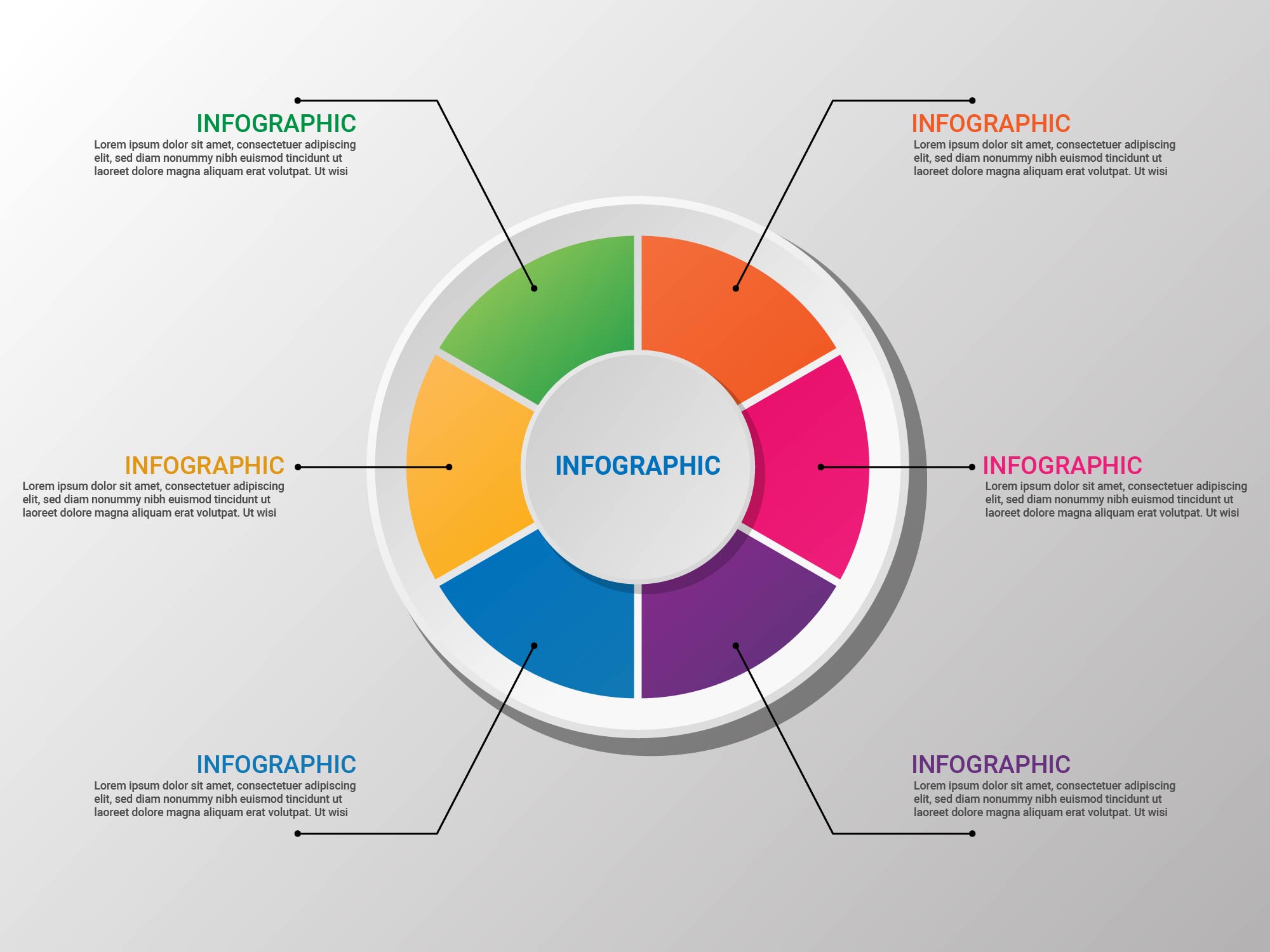 Infographics diagram with 4 steps, options, or processes. Vector business template for ...