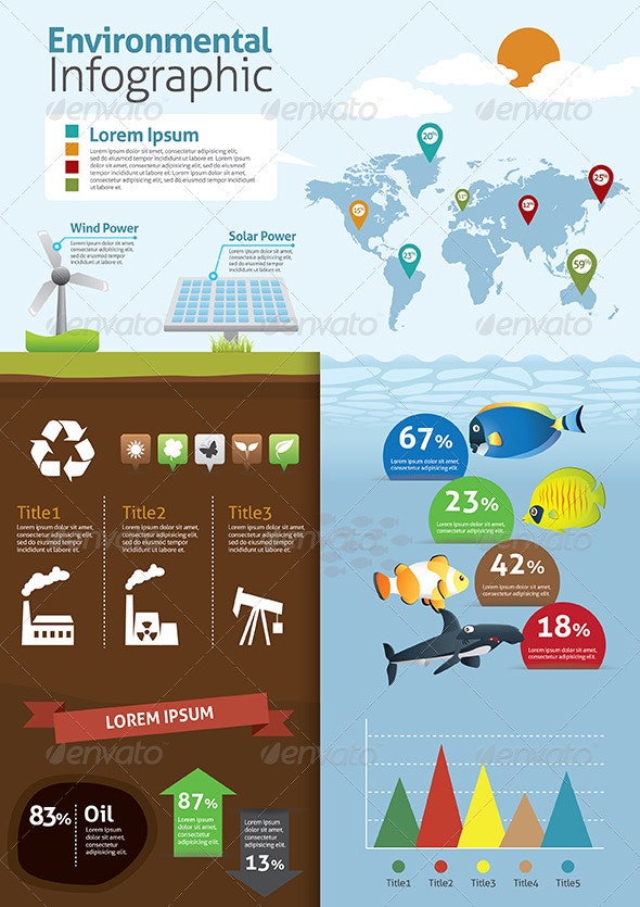 Green city infographic environmental conservation vector - Download Free Vectors, Clipart ...