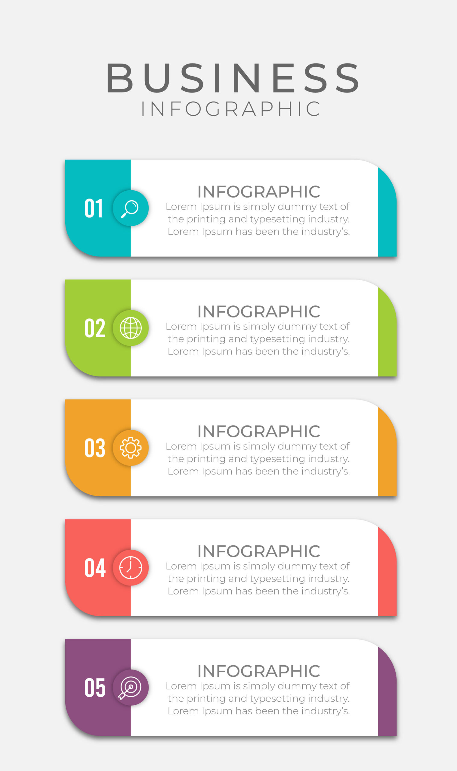 Design Business template 8 steps infographic chart element with place date for presentations ...