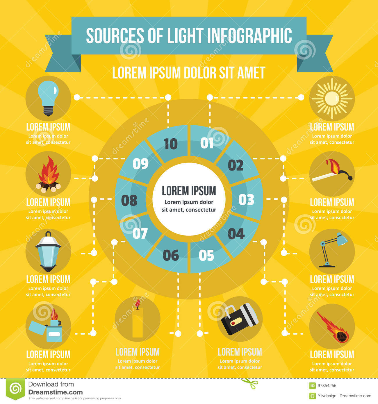Lightbulb Infographics Template ~ Presentation Templates on Creative Market