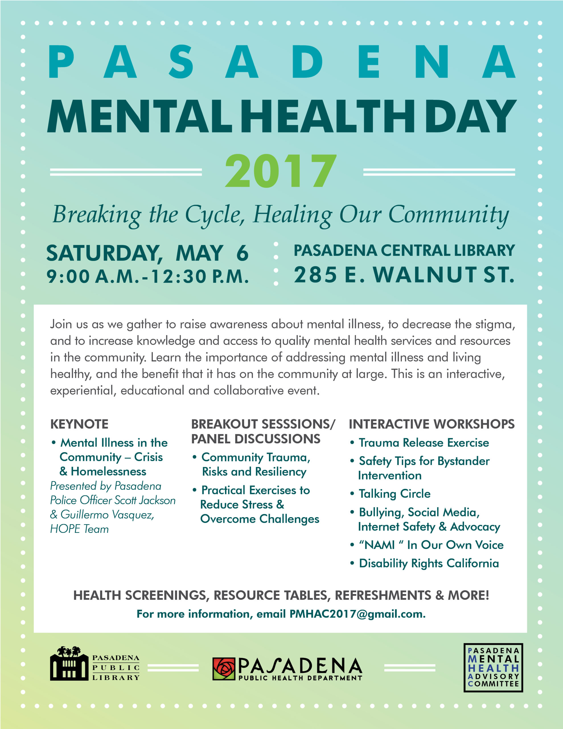 Mental Health Flyer Template 1 - State of the City Presentations