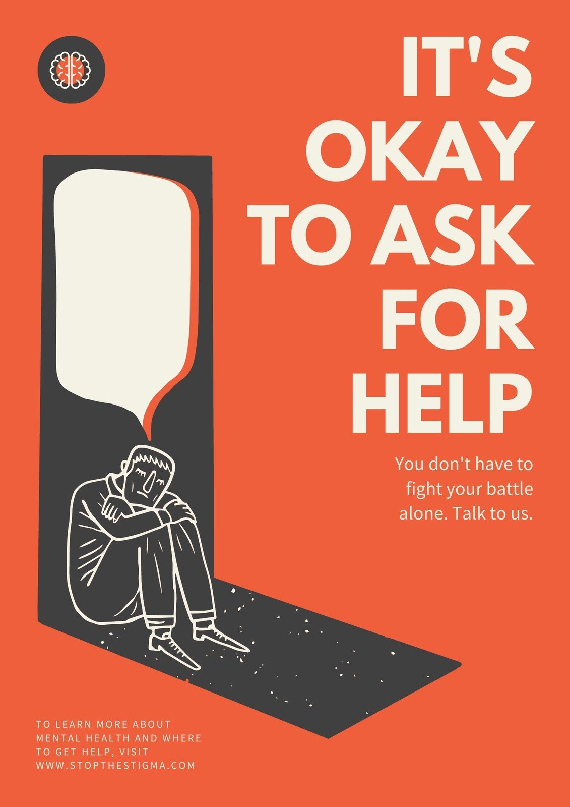 Free, custom printable mental health awareness posters | Canva