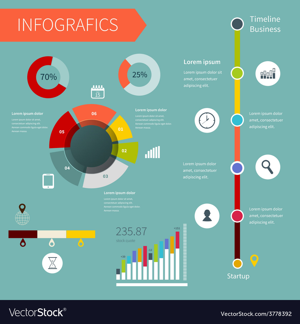 Modern Infographics Options Banner (2 Versions) | Powerpoint design templates, Infographic ...
