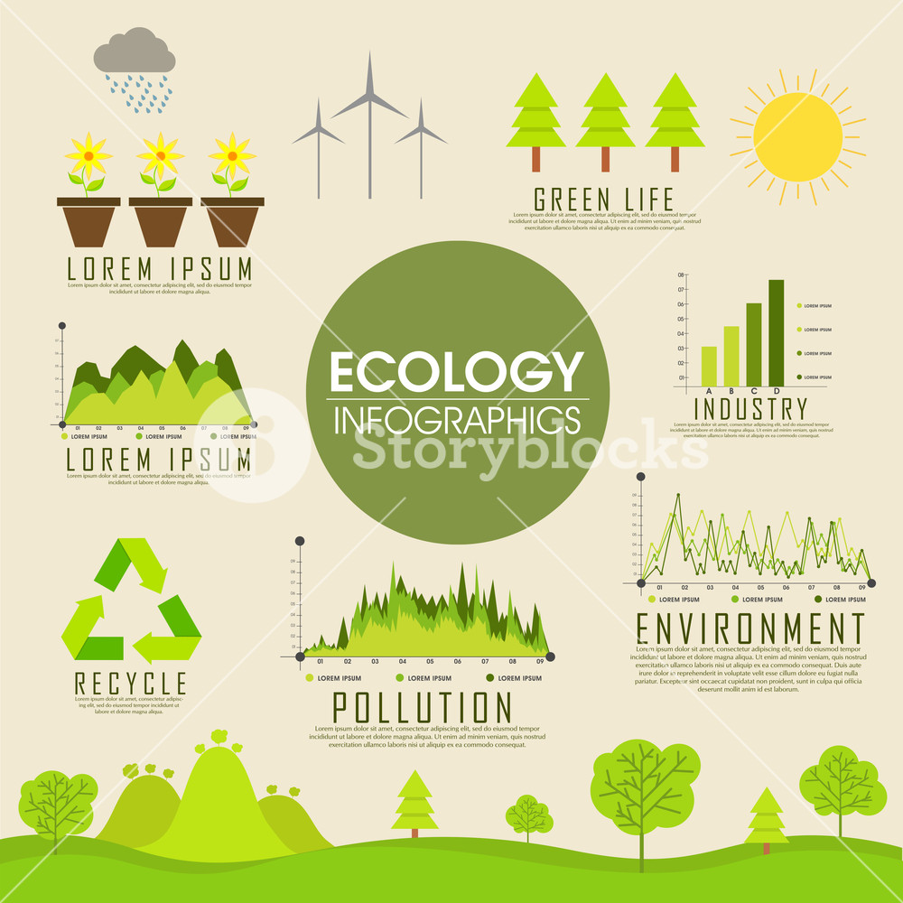 Save nature infographic for earth day design Vector Image