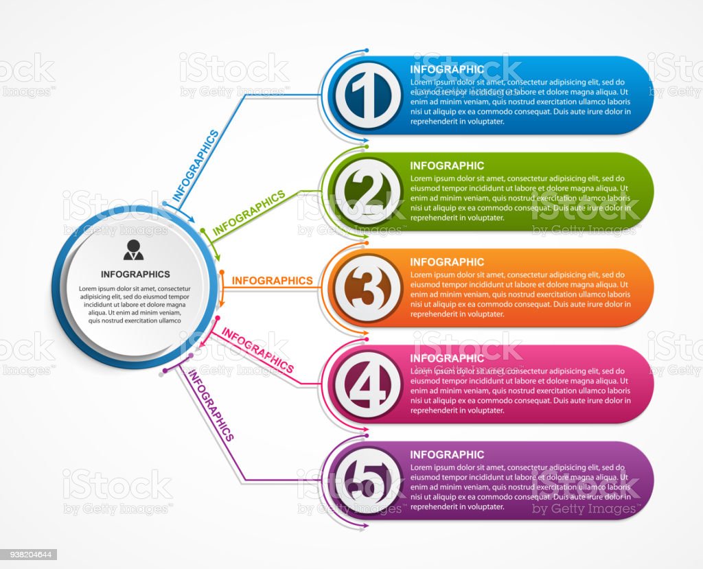 Infographic design organization chart template. Infographics for business presentations or ...